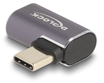 Delock USB-Adapter - 24 pin USB-C (M) links/rechts abgewinkelt zu 24 pin USB-C (W) von LumaTech