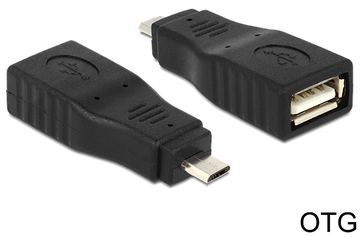 Delock USB-Adapter - Micro-USB Typ B (M) bis USB (W) von LumaTech
