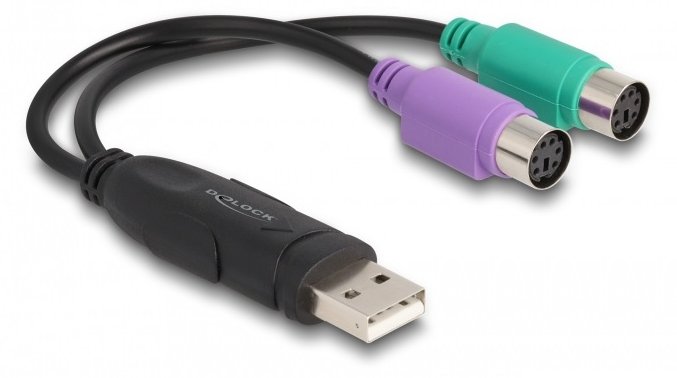 Delock USB-Adapter - USB (M) zu PS/2 (W) - 17 cm