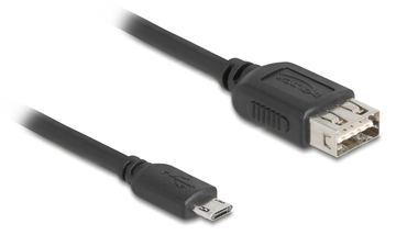 Delock USB-Kabel - Micro-USB Typ B (M) umkehrbar zu USB (W) von LumaTech