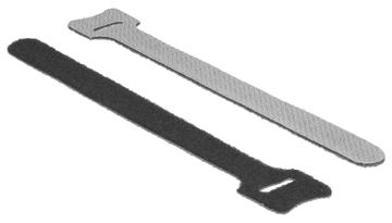 Delock Velcro - Kabelbinder - 15 cm - Schwarz (Packung mit 10) von LumaTech
