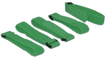 Delock Velcro - Kabelbinder - 30 cm - grün (Packung mit 5) von LumaTech