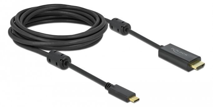 Delock Video- / Audiokabel - 24 pin USB-C männlich zu HDMI männlich von LumaTech