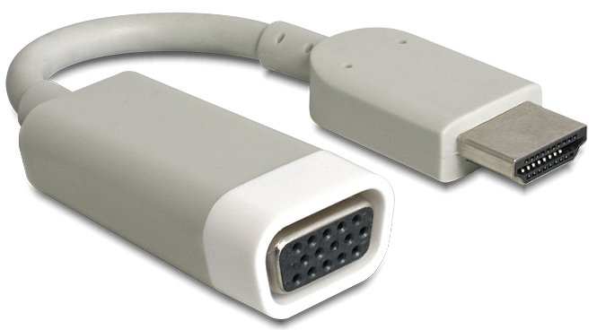 Delock Videoanschluß - HD-15 (VGA) (W) bis HDMI (M) von LumaTech