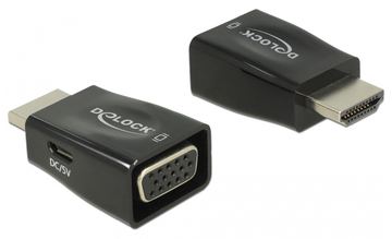Delock Videokonverter - HDMI - VGA - Schwarz von LumaTech
