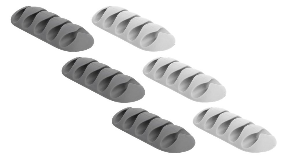 Delock with 5 feed-throughs - Kabelhalter-Kit
