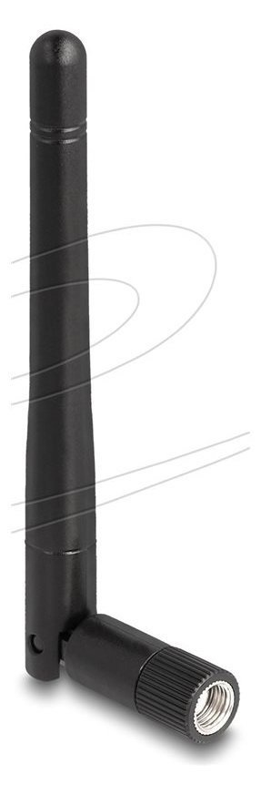 Delock WLAN 802.11 ac/ax/a/b/g/n Antenne RP-SMA Stecker 2 dBi omnidirektional mit