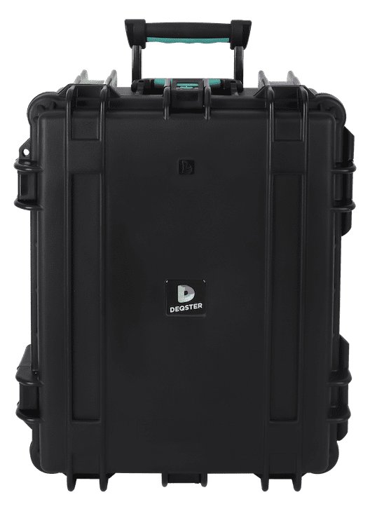 DEQSTER KT10C USB-C Tablet-Koffer (2. Gen.) für 10 Tablets - Ladekoffer - iPad Koffer, schwarz, robust, stabil