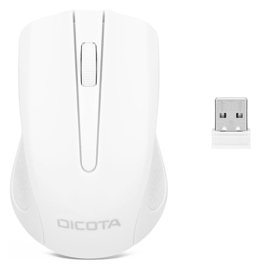 Dicota Comfort - Maus - rechts- und linkshändig - optisch - 3 Tasten - kabellos - 2.4 GHz - kabelloser Empfänger (USB)