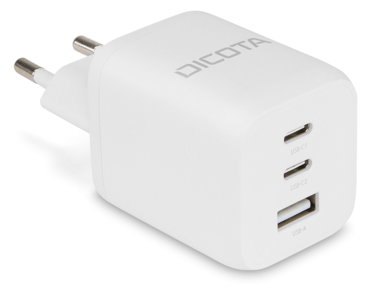 Dicota Compact 3-Port GaN Wall Charger 65W EU white