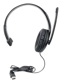 Manhattan Mono Over-Ear Headset (USB), Microphone Boom (padded), Ansicht 2