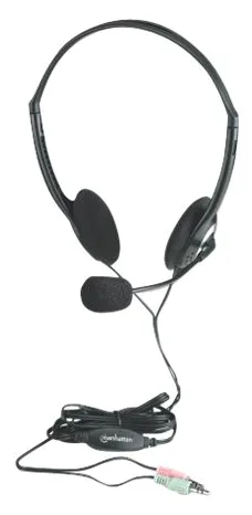 Manhattan Stereo On-Ear Headset (3.5mm), Microphone Boom, In-Line Volume Control, Foam Earpads, Standard 2x 3.5mm stereo, Ansicht 3
