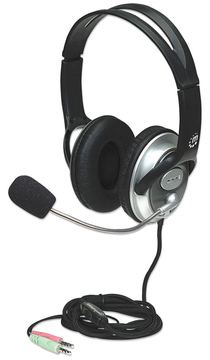 Manhattan Stereo Over-Ear Headset (3.5mm), Microphone Boom (padded) von LumaTech