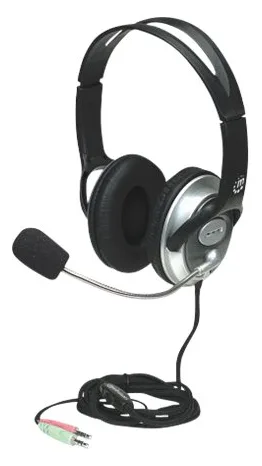 Manhattan Stereo Over-Ear Headset (3.5mm), Microphone Boom (padded) - schwarz, Ansicht 2