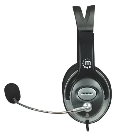 Manhattan Stereo Over-Ear Headset (3.5mm), Microphone Boom (padded) - schwarz, Ansicht 3