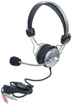 Manhattan Stereo Over-Ear Headset (3.5mm), Microphone Boom (padded) von LumaTech