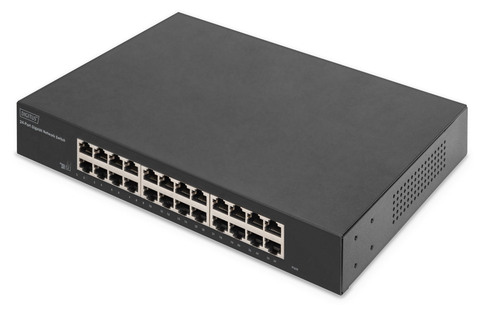 DIGITUS 24-Port Gigabit Switch, 19 Zoll, Unmanaged