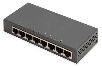 DIGITUS 8-Port Gigabit Switch Desktop Unmanaged Metallgehäuse 8 Port RJ 45 GE - Switch - 1 Gbps von LumaTech