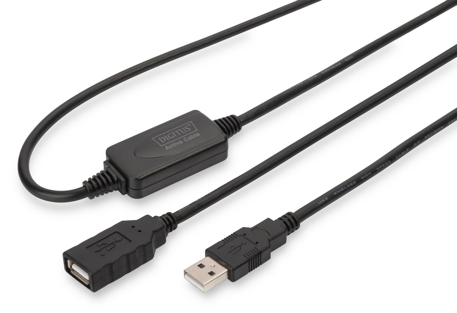 DIGITUS Aktives USB 2.0  Verlängerungskabel, 10m