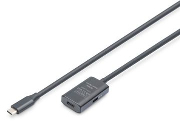 DIGITUS Aktives USB 3.2 Gen1 5G Verlängerungskabel, USB-C - USB-C, 5m von LumaTech