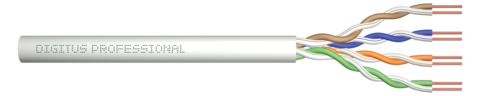 DIGITUS ASSNET250 Cat.6 U/UTP Verlegekabel, 305 m, Eca