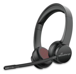 MEDIARANGE Bluetooth ENC Stereo Headset 400mAh Akku schwarz - Headset - Stereo