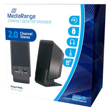 MEDIARANGE Lautsprecher - für PC - 6 Watt (Gesamt) von LumaTech