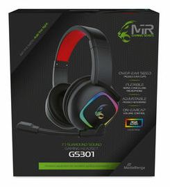 MEDIARANGE MRGS301 - Kabelgebunden - Gaming - 20 - 20000 Hz - 340 g - Kopfhörer - Schwarz - Rot von LumaTech