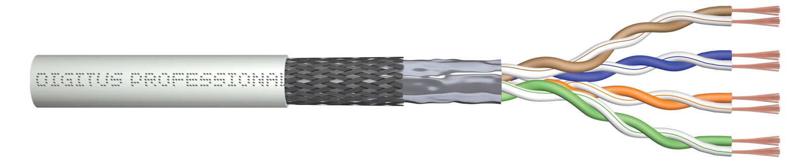 DIGITUS CAT 5e SF/UTP Twisted Pair Roh-Patchkabel