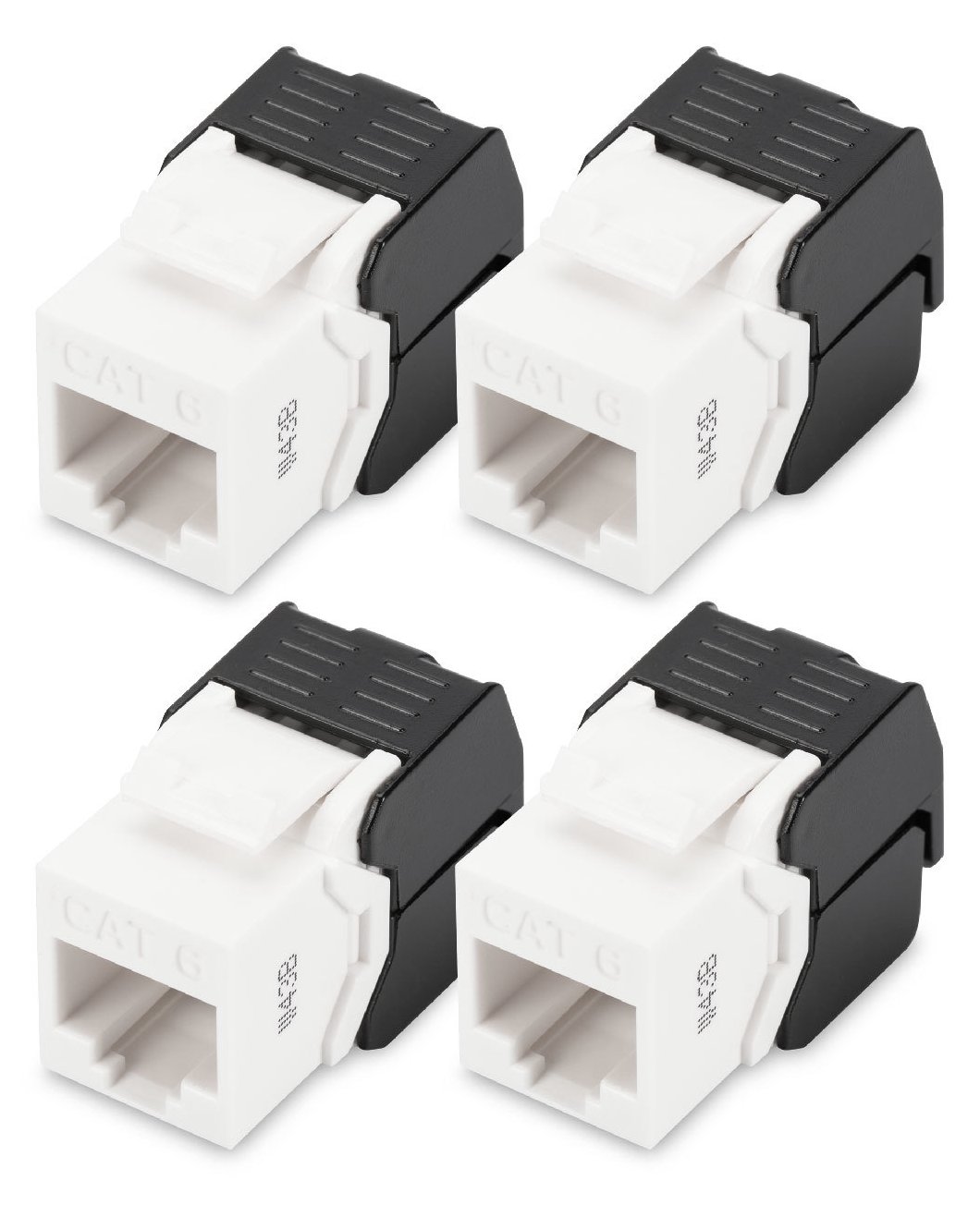 DIGITUS CAT 6 Keystone Jack unshielded RJ45 to LSA tool free connection incl. cable tie 4