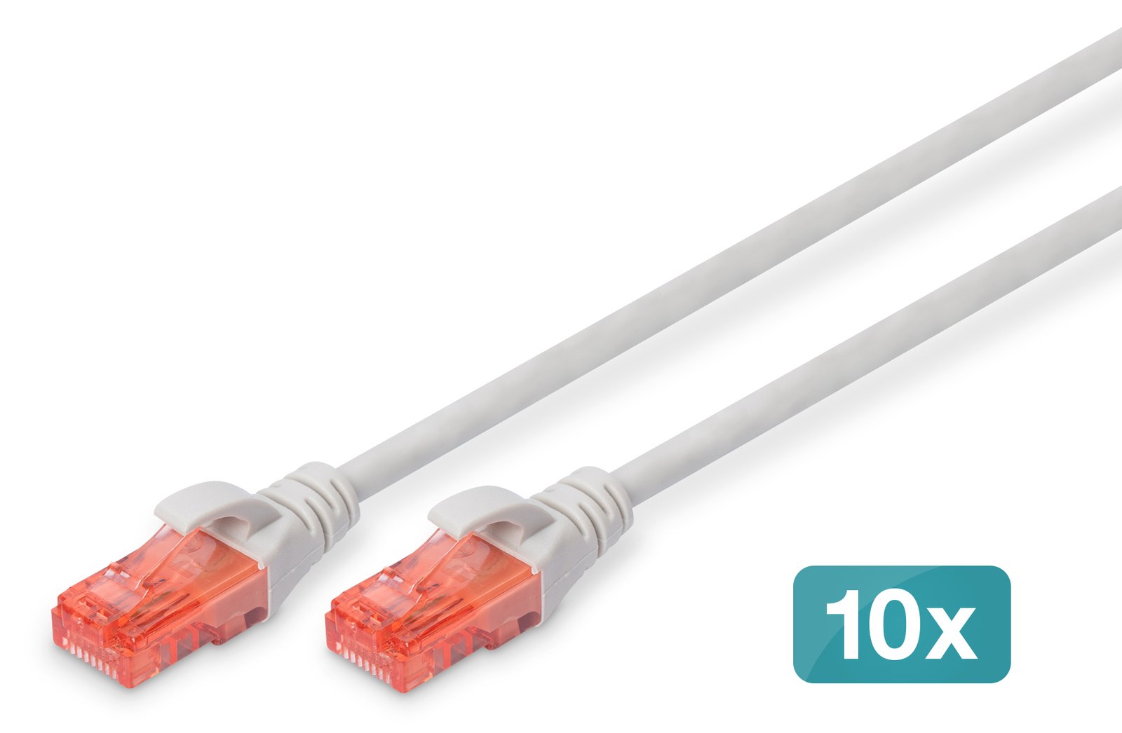 DIGITUS CAT 6 U/UTP Patchkabel - LSZH, 10 Stück
