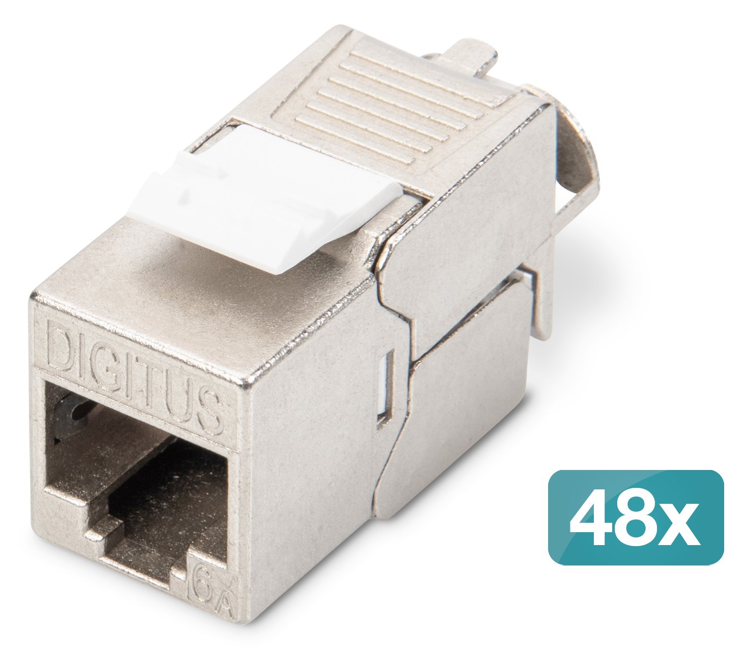 DIGITUS CAT 6A Keystone Jack shielded 48 pcs. tool free connection