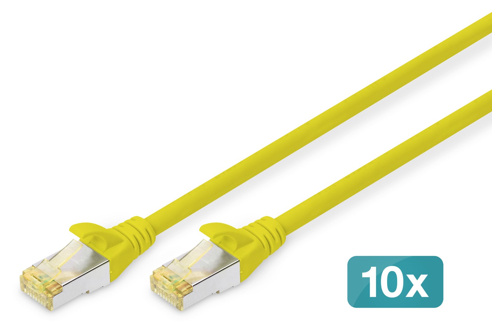 DIGITUS CAT 6A S/FTP Patchkabel, 10 Stück