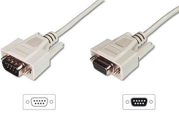 DIGITUS Datatransfer Verlängerungskabel, D-Sub9/St - D-Sub9/Bu von LumaTech