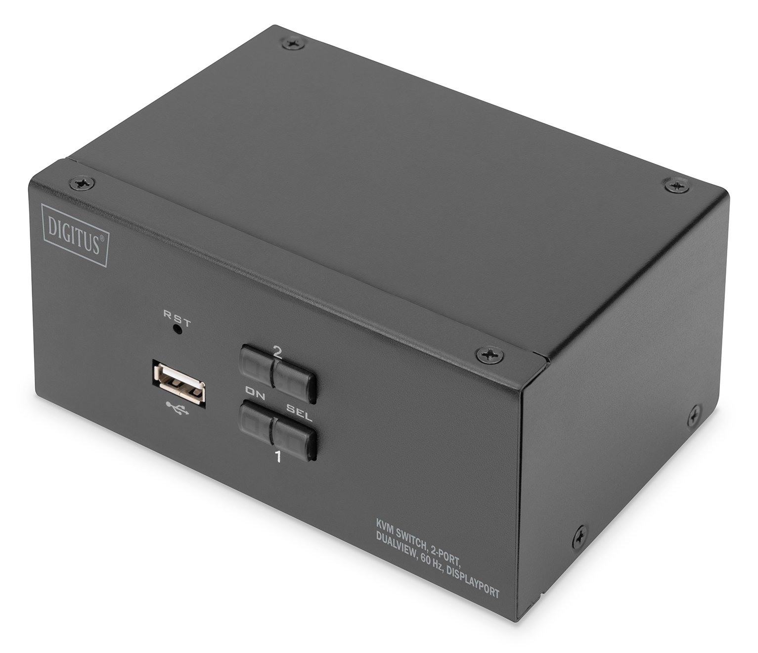 DIGITUS DS-12862 - KVM-/Audio-/USB-Switch - 2 x KVM port(s)