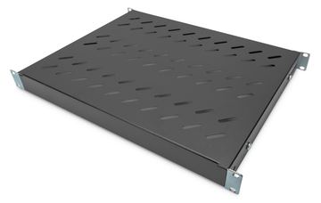 DIGITUS Fachboden mit variablen Befestigungsschienen zum Festeinbau in 483 mm (19)-Schränke von LumaTech