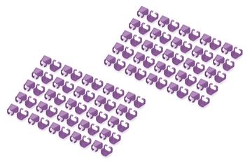 DIGITUS Farbclips für Patchkabel 100 Stk. Violett - Kabel - Netzwerk von LumaTech