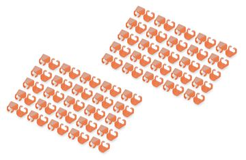 DIGITUS Farbclips für Patchkabel 100Stk. Orange - Kabel - Netzwerk von LumaTech
