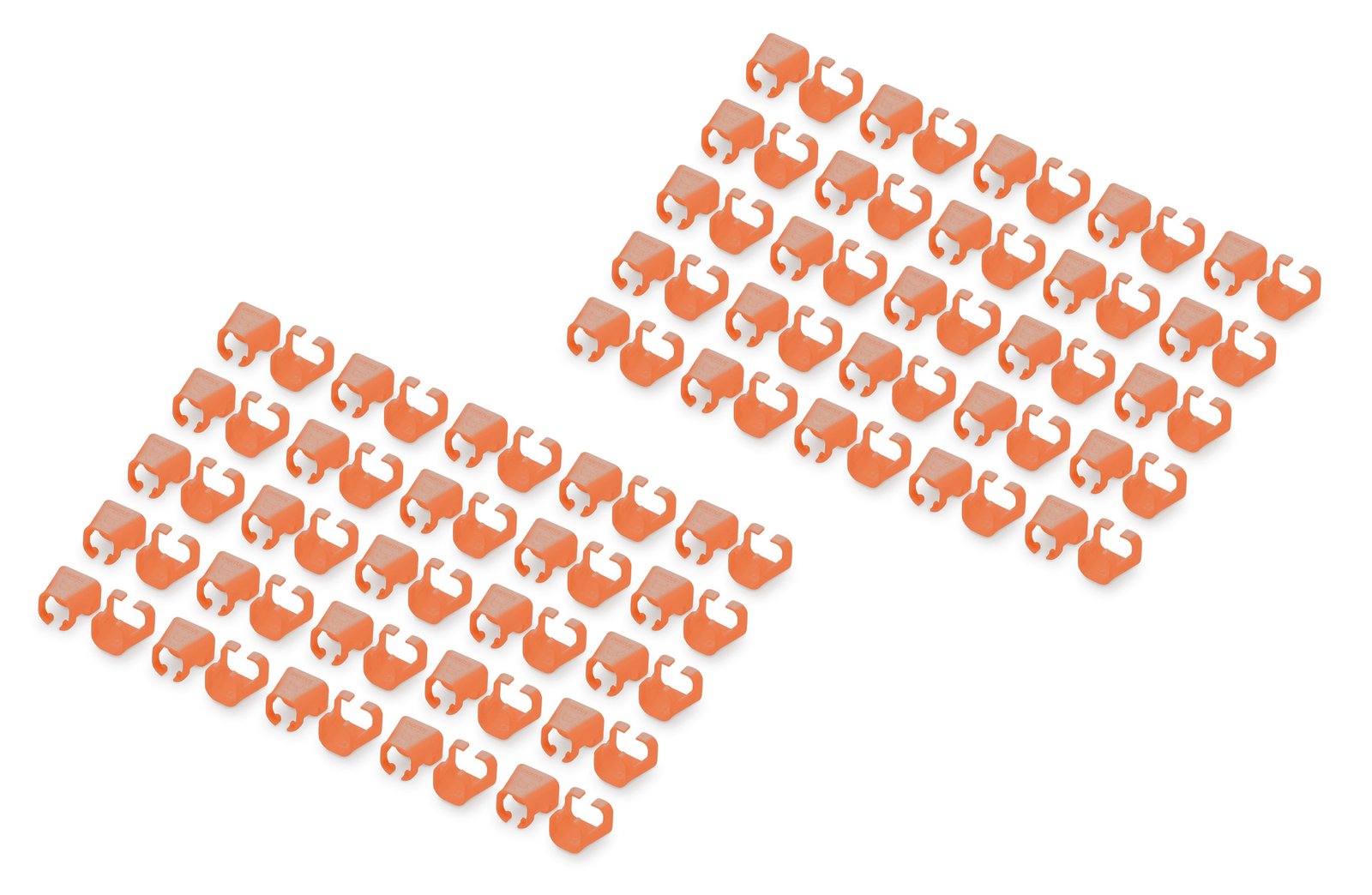 DIGITUS Farbclips für Patchkabel 100Stk. Orange - Kabel - Netzwerk