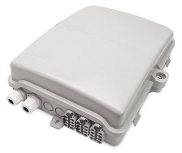DIGITUS FTTH Distributionsbox für Außen - 24 LC/Duplex oder 24 SC/Simplex Kupplungen von LumaTech