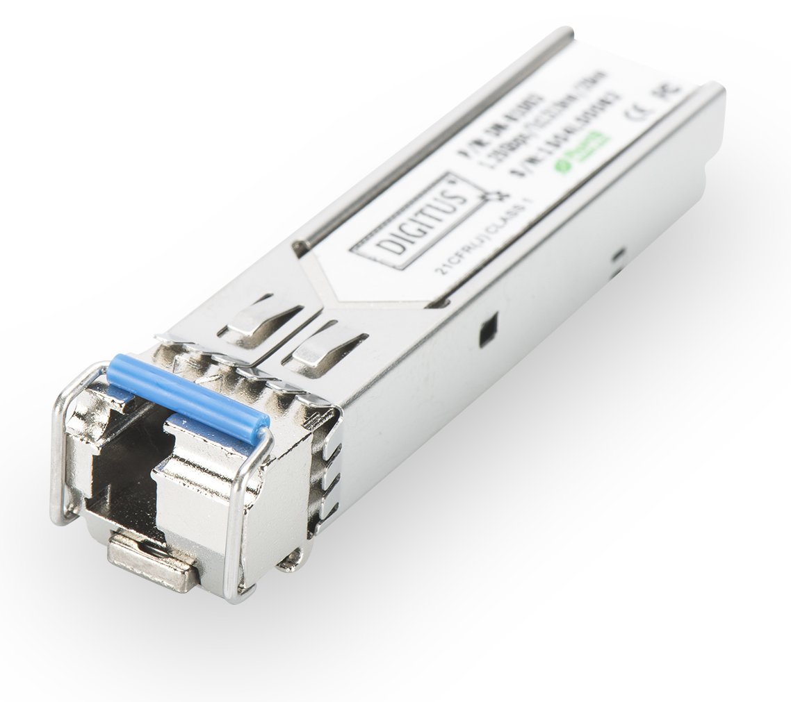 DIGITUS HP-kompatibles mini GBIC (SFP) Module, 1.25 Gbps, 20km, mit DDM Funktion