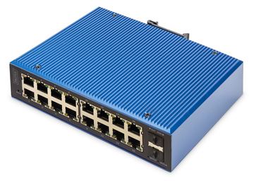 DIGITUS Industrial 16+2-Port L2 managed  Gigabit Ethernet PoE Switch von LumaTech