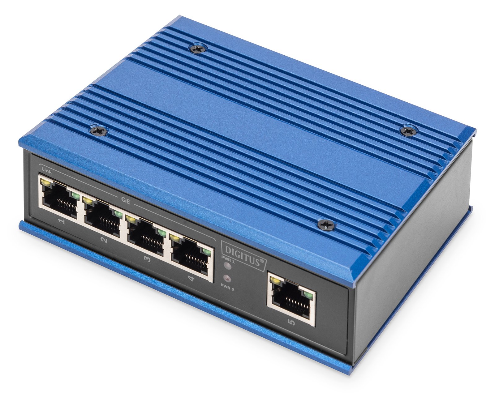 DIGITUS Industrial 5-Port Gigabit Switch, Unmanaged