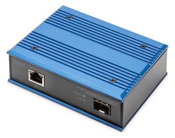 DIGITUS Industrieller Gigabit Medien Konverter RJ45, SFP von LumaTech