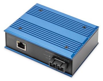 DIGITUS Industrieller Gigabit Medienkonverter RJ45, SC 20 km von LumaTech