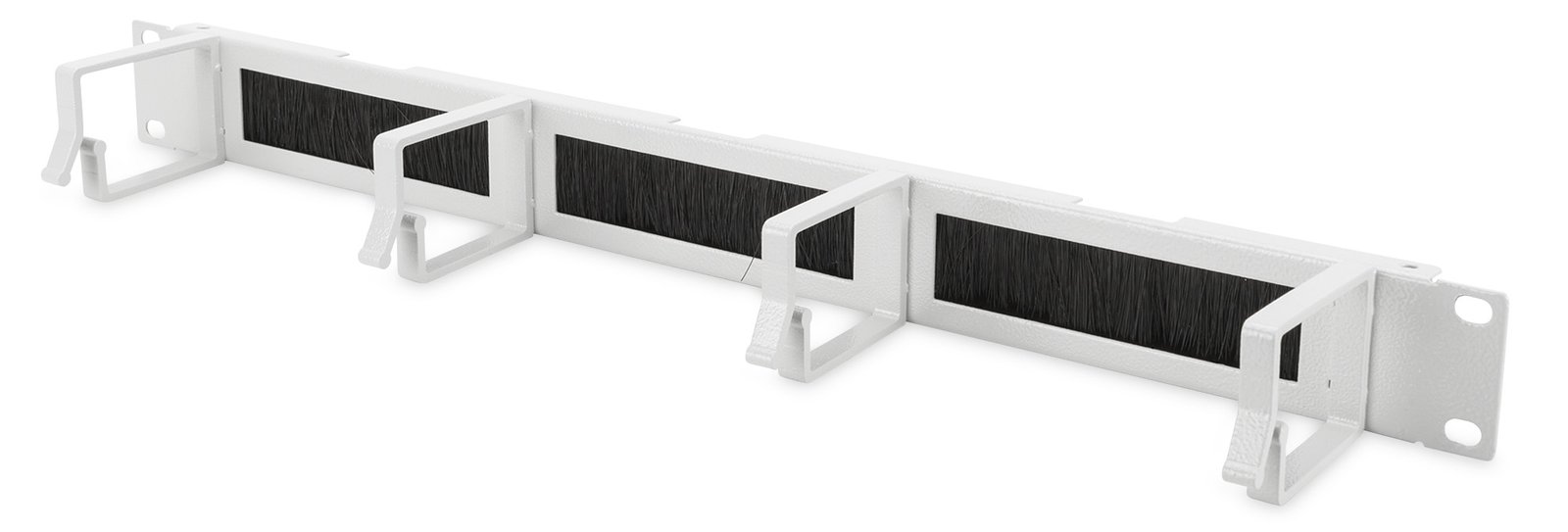 DIGITUS Kabelrangierpanel mit Bürstenleisten für 483 mm (19)-Schränke, 1HE