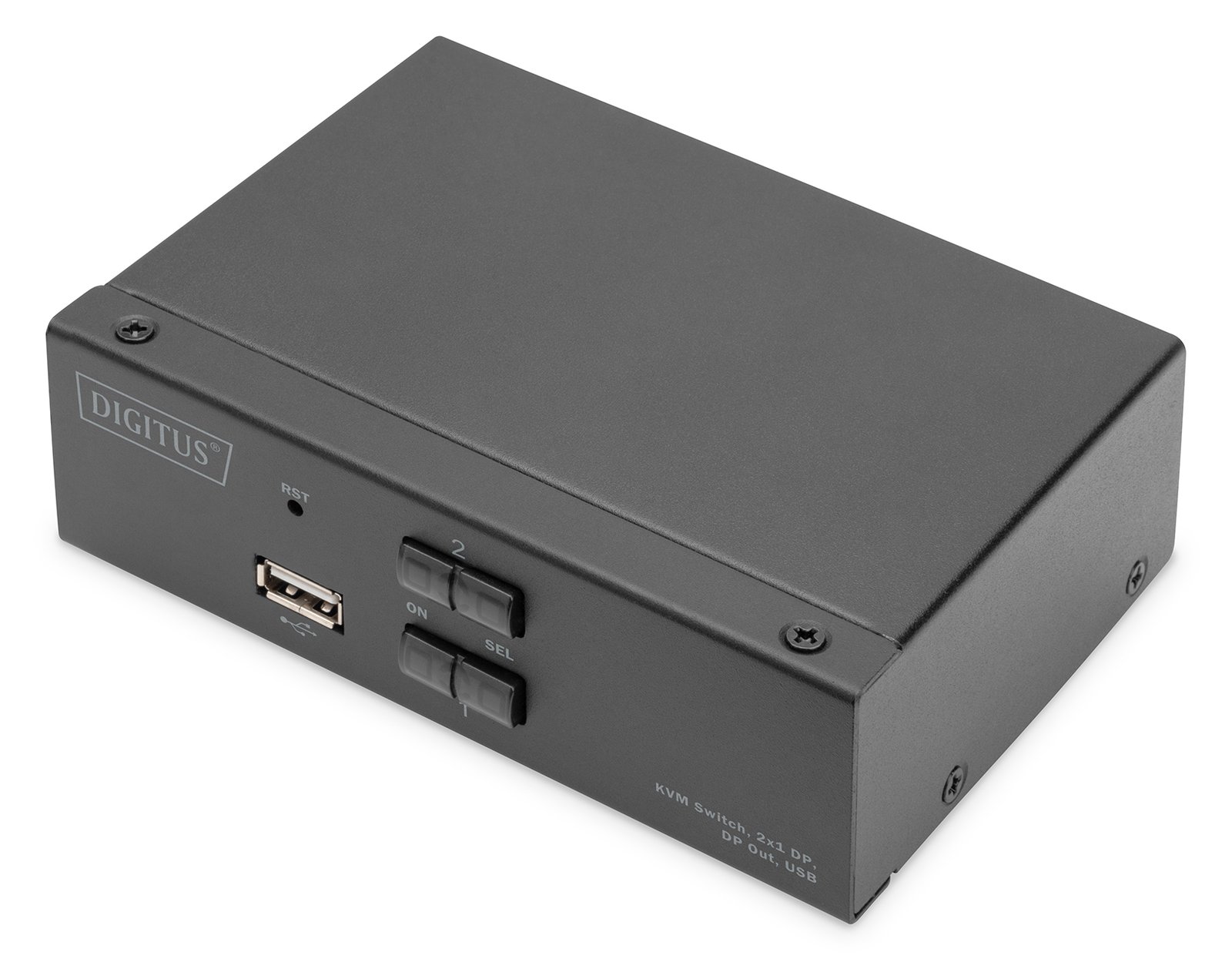 DIGITUS KVM Switch, 2x1  DP, DP Out,USB