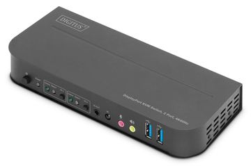 DIGITUS KVM-Switch, 2-Port, 4K60Hz, 2 x DP in, 1 x DP/HDMI out von LumaTech