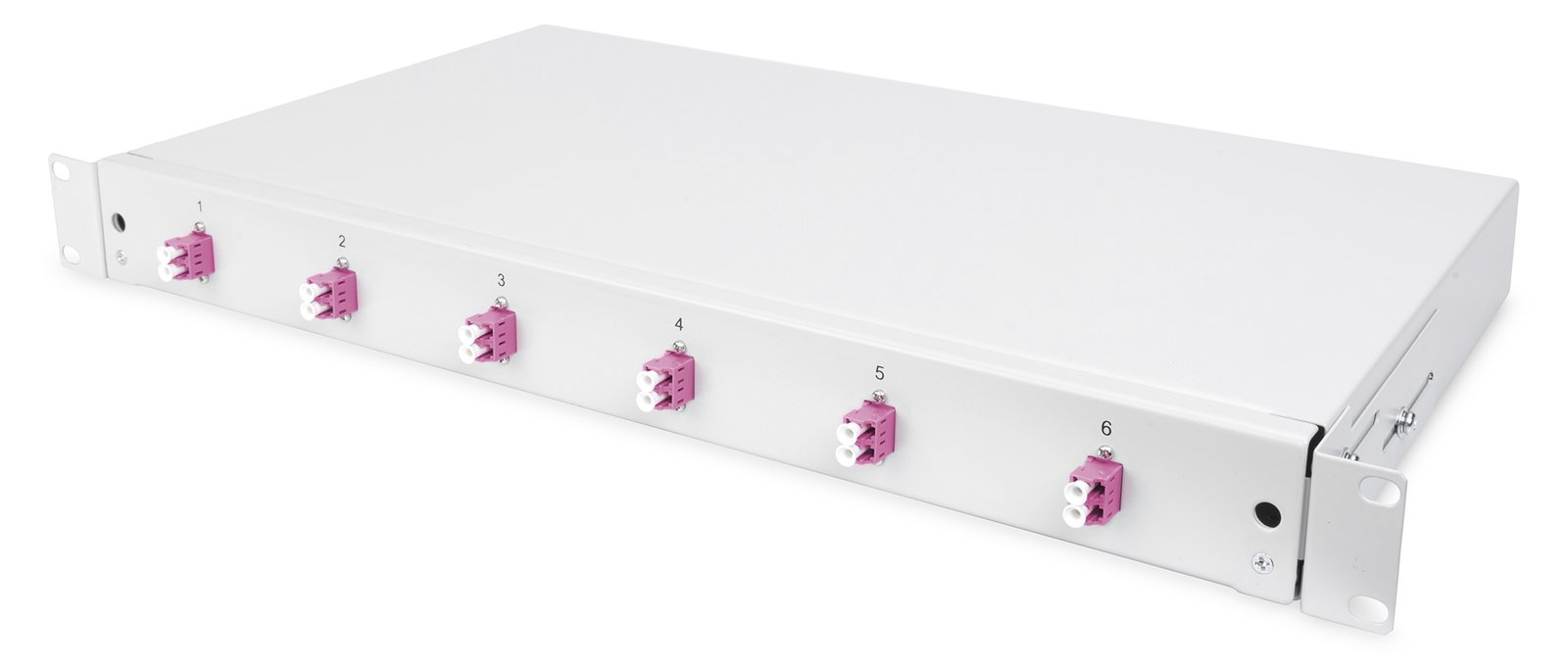 DIGITUS LWL Spleißbox, 1HE, bestückt, LC, OM4