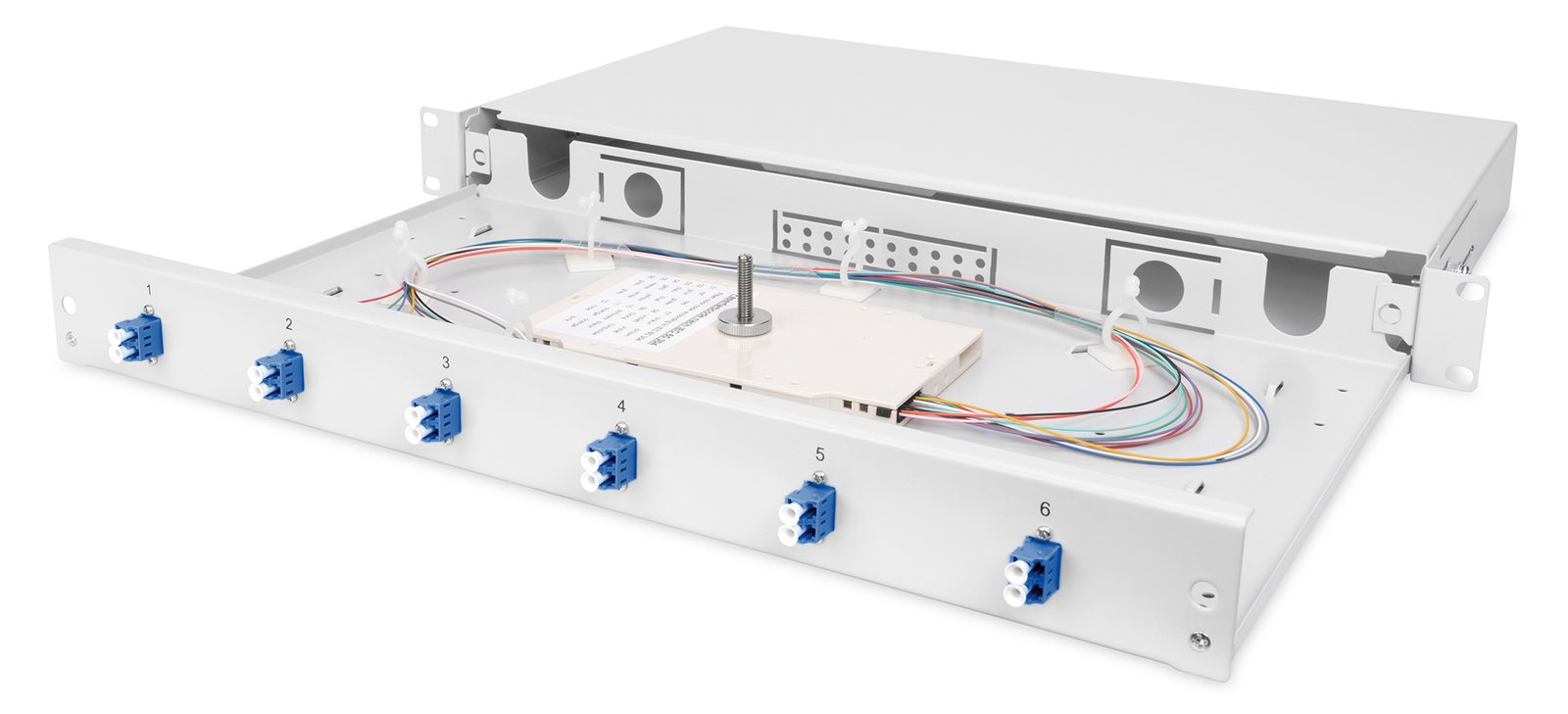 DIGITUS LWL Spleißbox, bestückt, LC, OS2